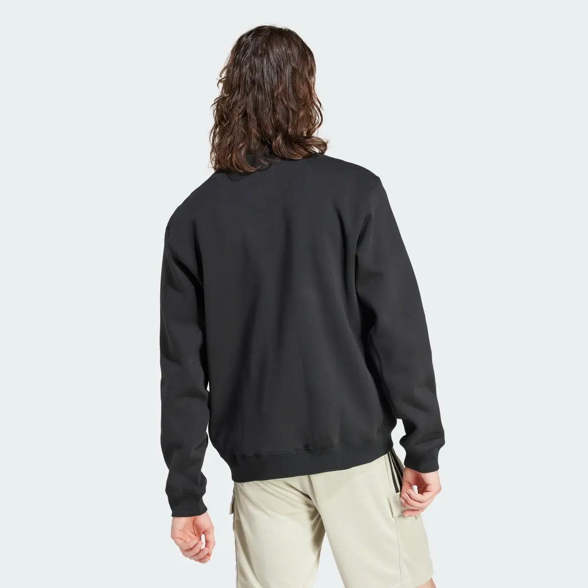 Adidas Lounge Fleece Bomber Jacket With Zip Opening. 3