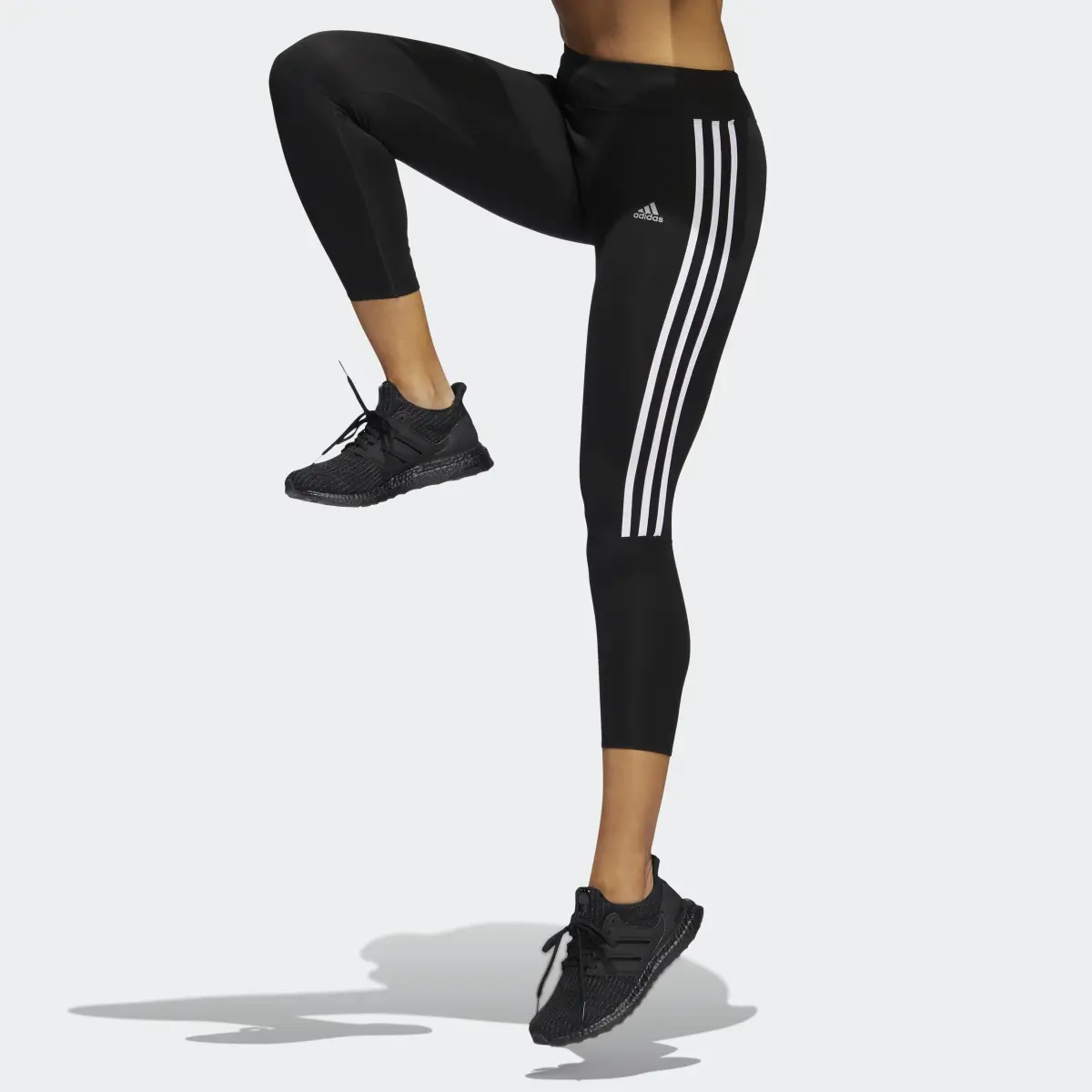 Adidas Running 3-Stripes Leggings. 1