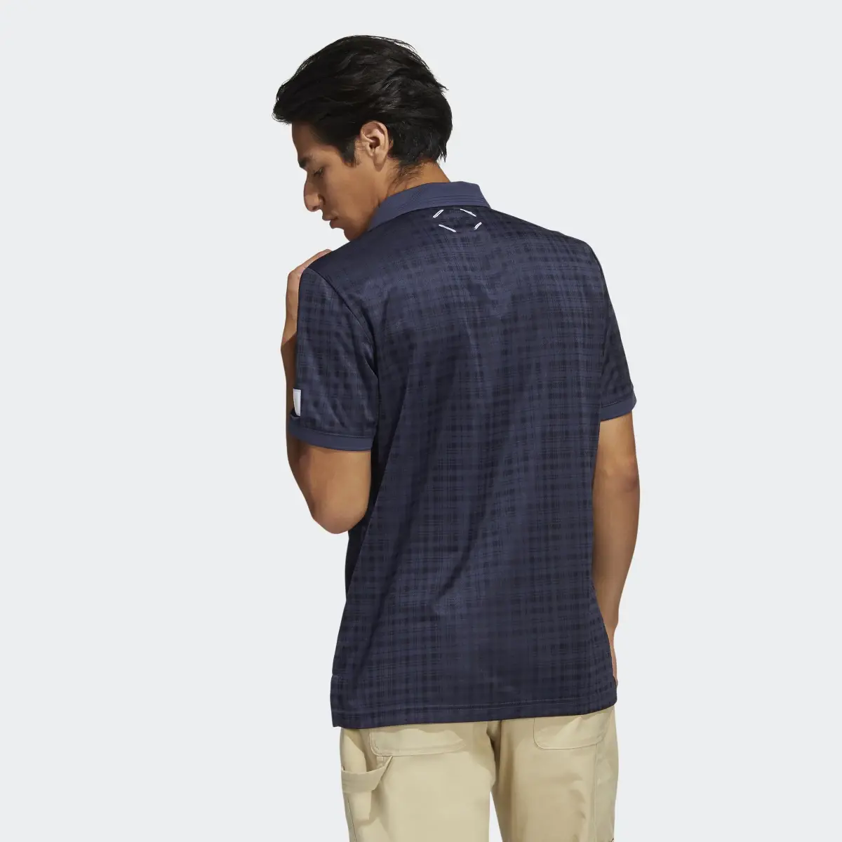 Adidas Adicross Plaid Polo Shirt. 3