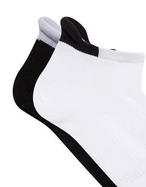 2li Siyah Beyaz Soket Çorap