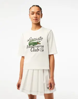 Lacoste Women’s SPORT Roland Garros Edition Heavy Jersey T-Shirt