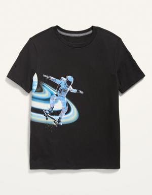 Short-Sleeve Graphic T-Shirt for Boys black