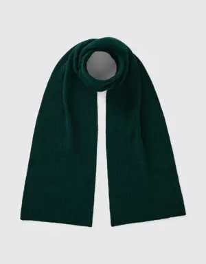 scarf in wool and cashmere blend