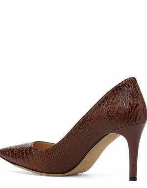SUNNYDAY 3 1PR Kahverengi Kadın Topuklu Ayakkabı