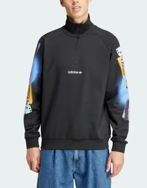 Veste zip 1/4 rétro