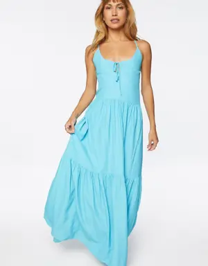 Forever 21 Crisscross Maxi Cami Dress Latigo Bay