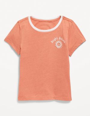 Old Navy Short-Sleeve Graphic T-Shirt for Girls orange