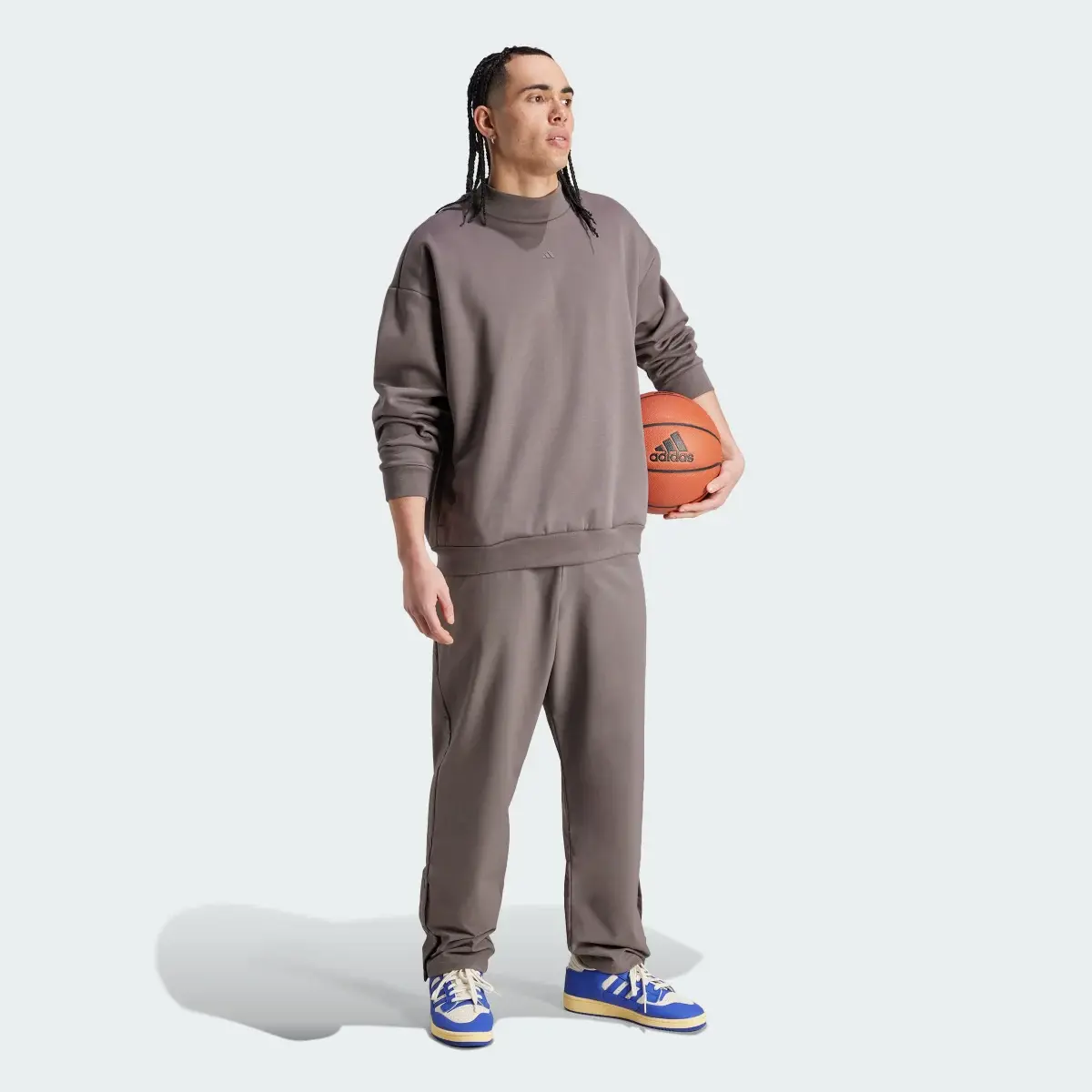 Adidas Calças com Botões de Mola adidas Basketball. 3