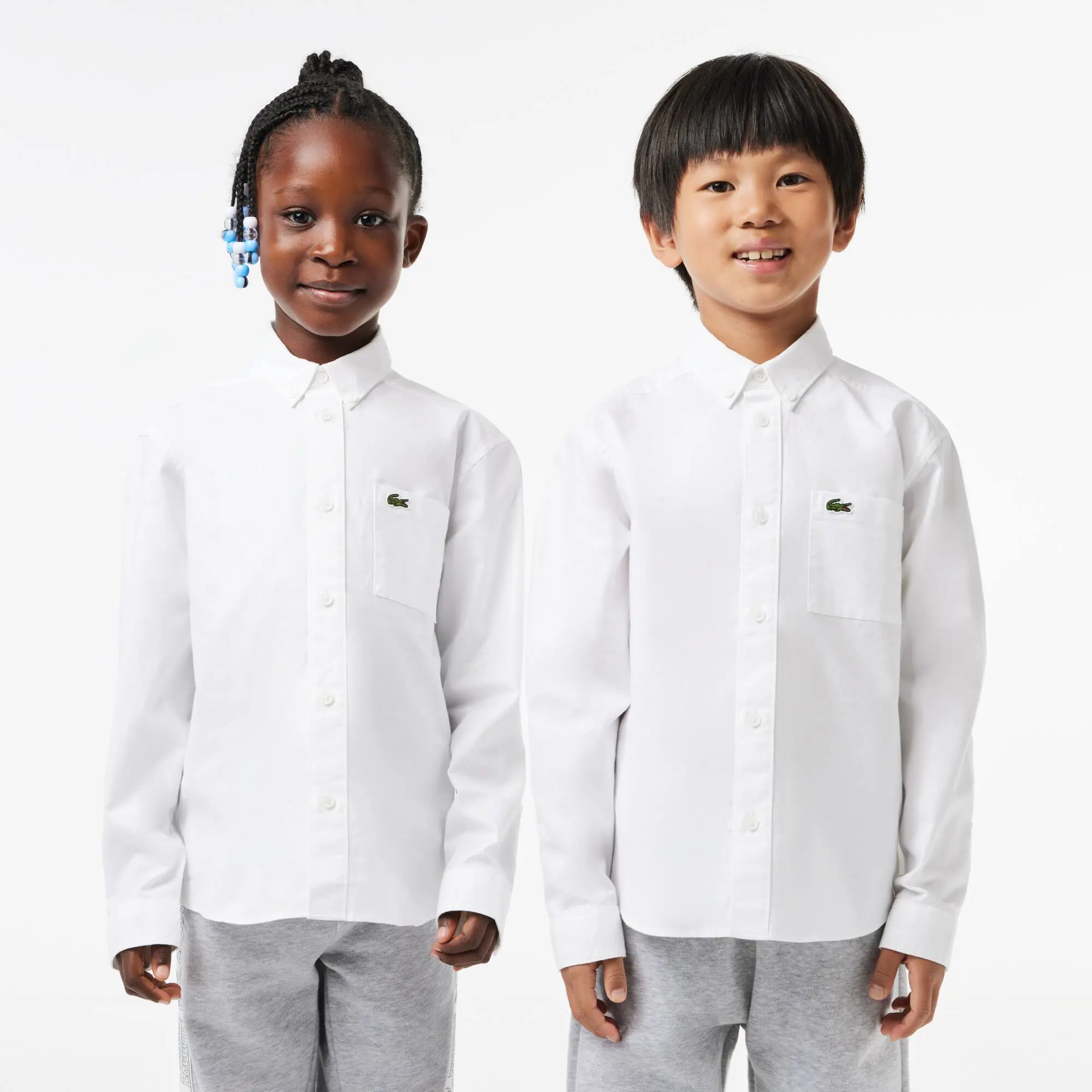 Lacoste Kinder LACOSTE Hemd mit Kontrast-Tasche. 1
