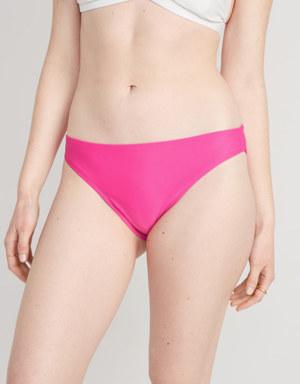 High-Waisted Classic Bikini Swim Bottoms pink
