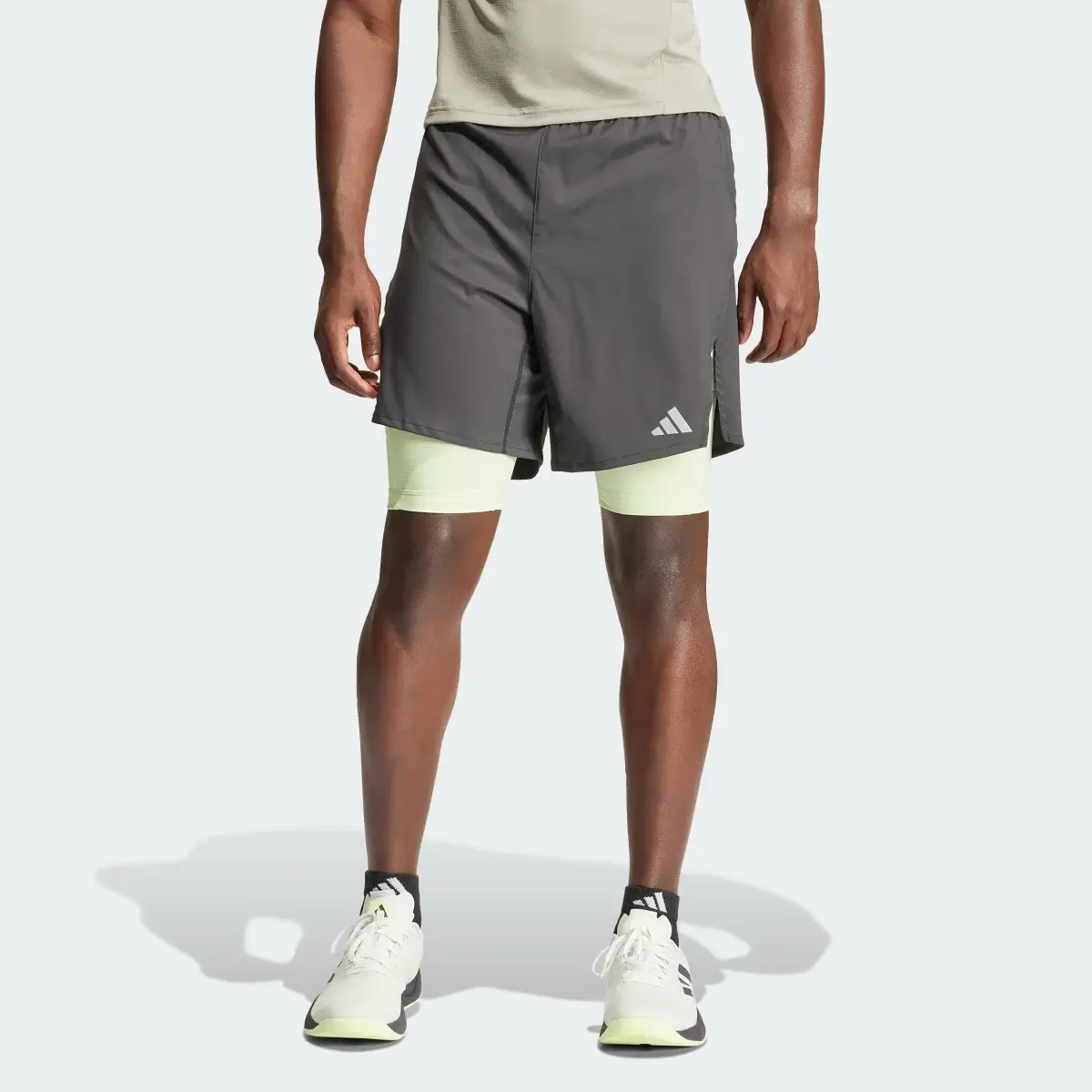Adidas HIIT Workout HEAT.RDY 2-in-1 Shorts. 1