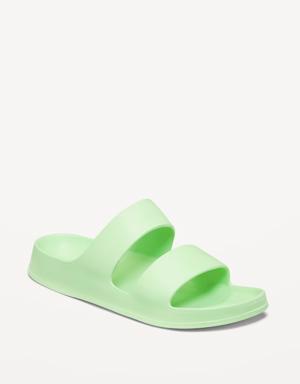 Old Navy Gender-Neutral Double-Strap EVA Slide Sandals for Kids (Partially Plant-Based) green