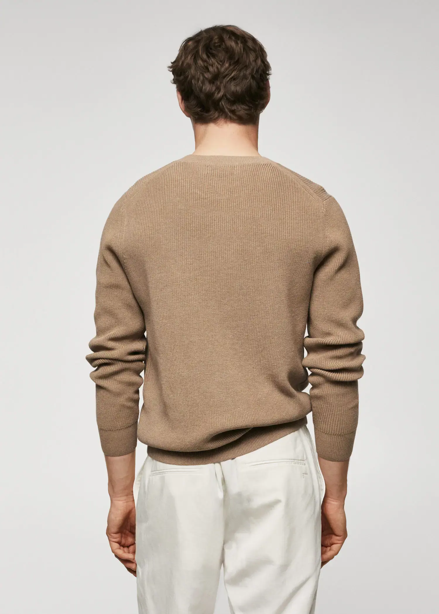 Mango Bawełniany sweter z serii basic. 3