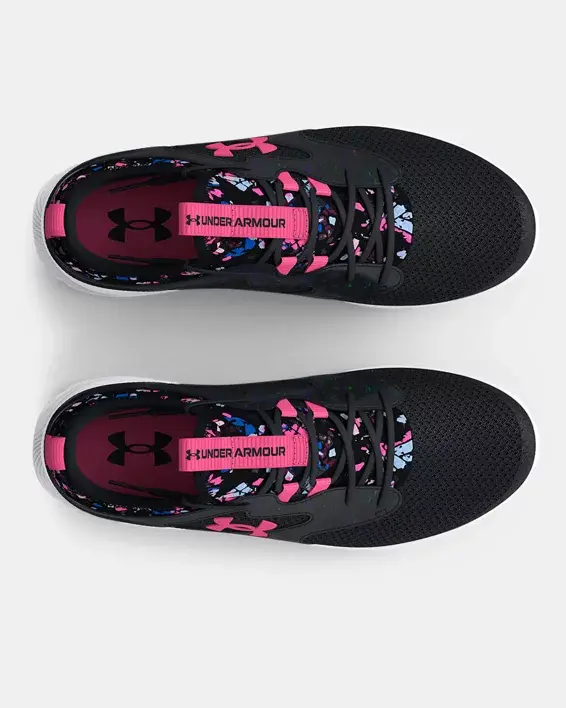 Under Armour Girls' Grade School UA Infinity 2.0 Printed Running Shoes. 3