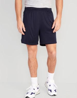Go-Dry Mesh Basketball Shorts for Men -- 7-inch inseam blue