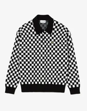 Men's Lacoste Héritage Relaxed Fit Checkerboard Print Sweater