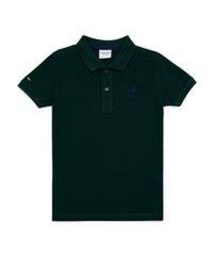 Erkek Çocuk Koyu Yeşil Polo Yaka T-Shirt