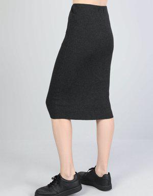 Anthracıte Woman Skirt