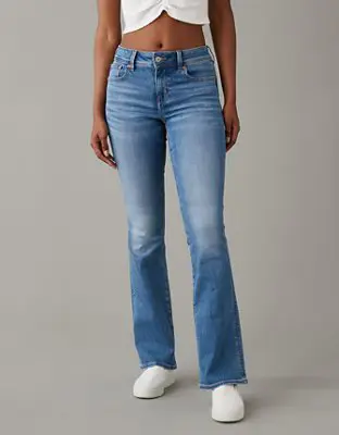 American Eagle Next Level Low-Rise Kick Bootcut Jean. 1