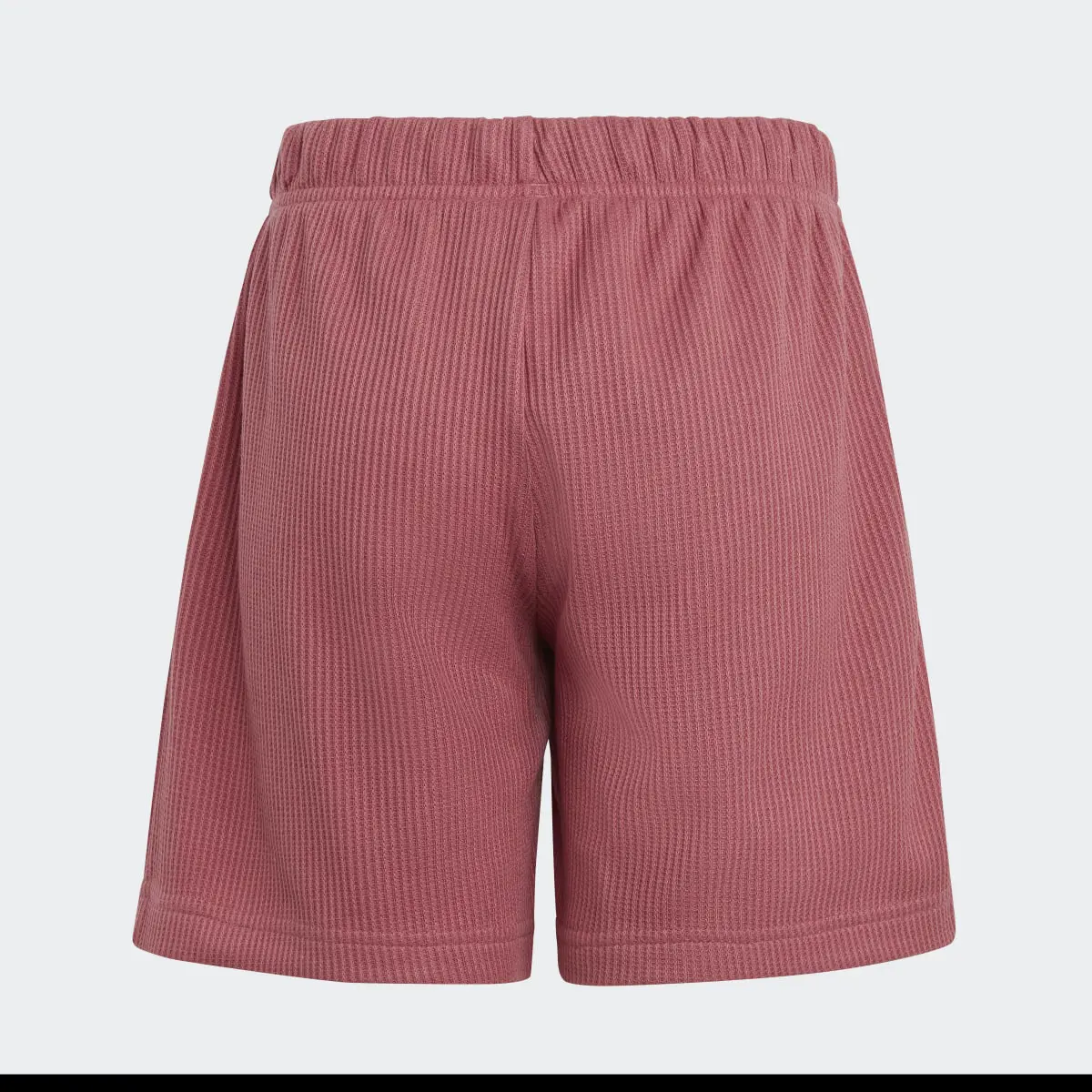 Adidas Lounge Waffle Knit Loose Shorts. 2