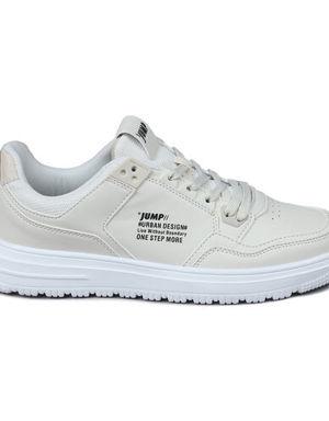 27952 Bej - Beyaz Erkek Yazlık Sneaker Günlük Rahat Spor Ayakkabı