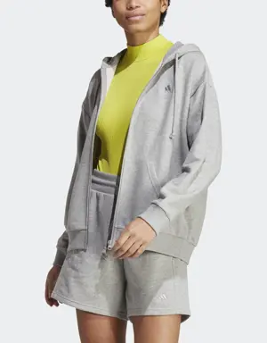 Adidas All SZN French Terry Oversized Full-Zip Hoodie