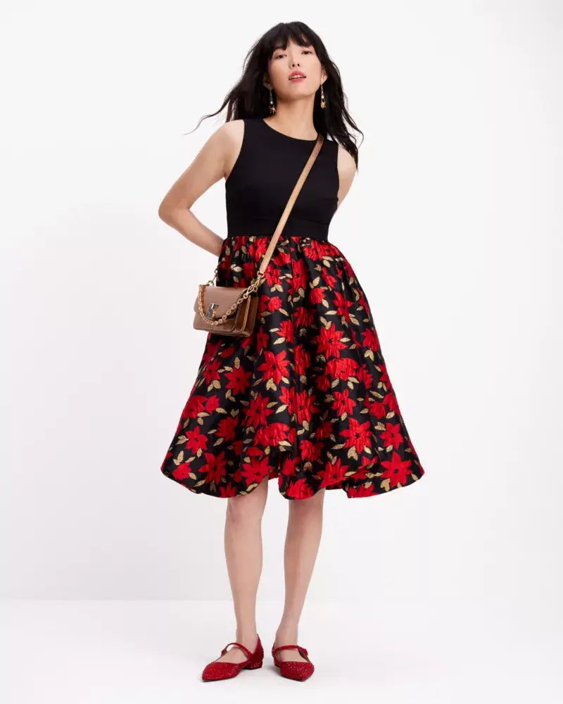 Kate Spade Winter Blooms Brocade Dress. 2