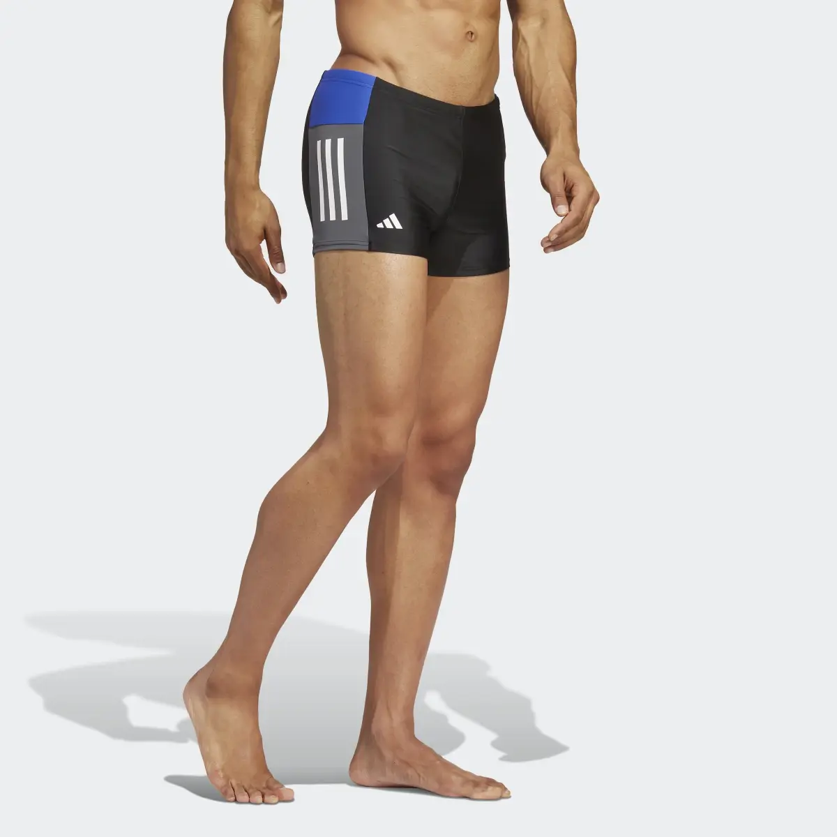 Adidas Colorblock 3-Stripes Swim Boxers. 1