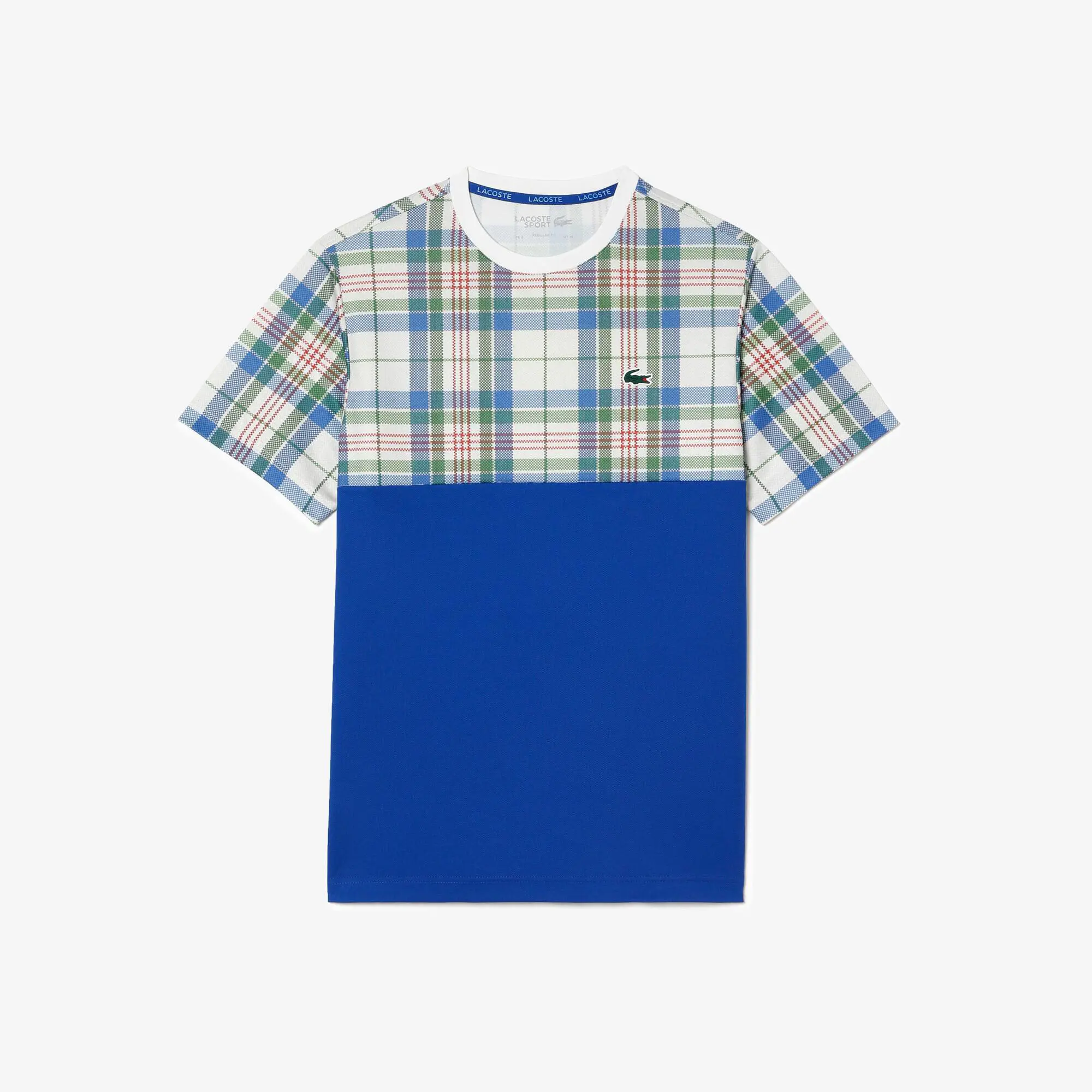 Lacoste Men’s Lacoste Tennis Regular Fit Check Print T-shirt. 2
