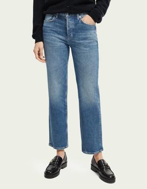The Sky high-rise straight leg jeans