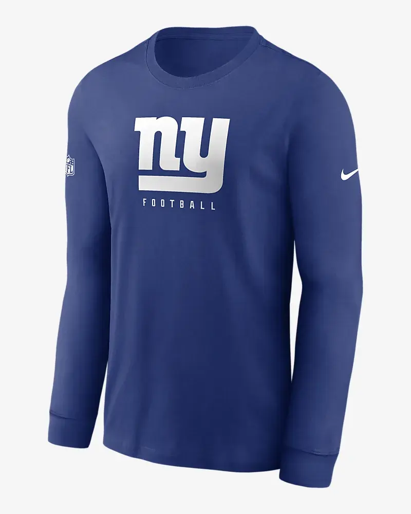 Nike Dri-FIT Sideline Team (NFL New York Giants) Men's Long-Sleeve T-Shirt.