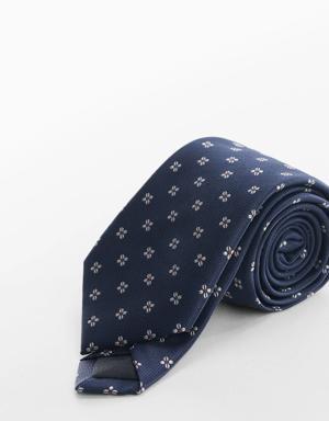 Floral print tie