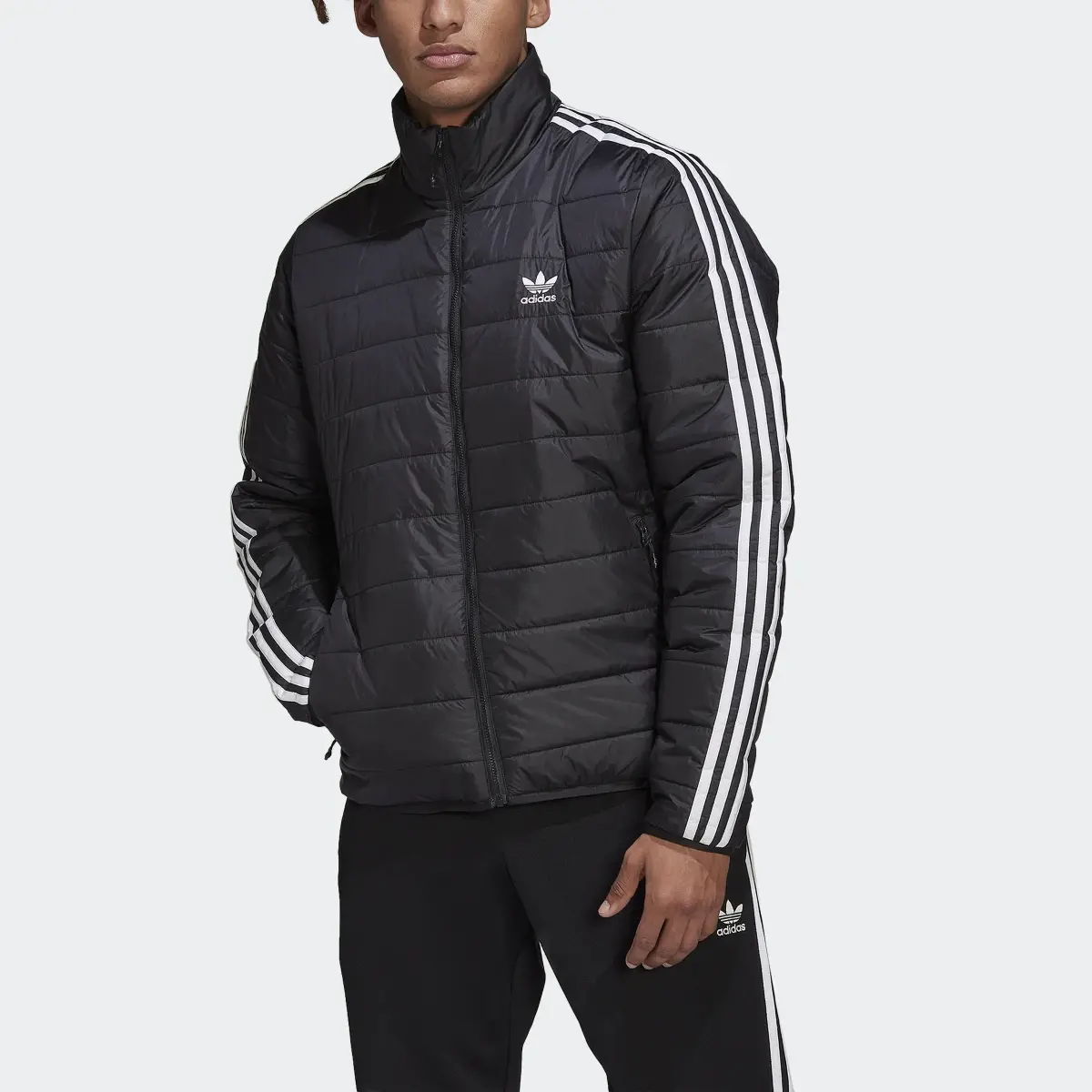 Adidas Padded Stand Collar Puffer Jacket. 1