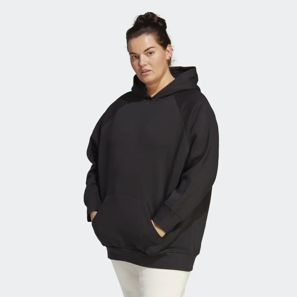 Adidas ALL SZN Fleece Boyfriend Hoodie (Plus Size). 2