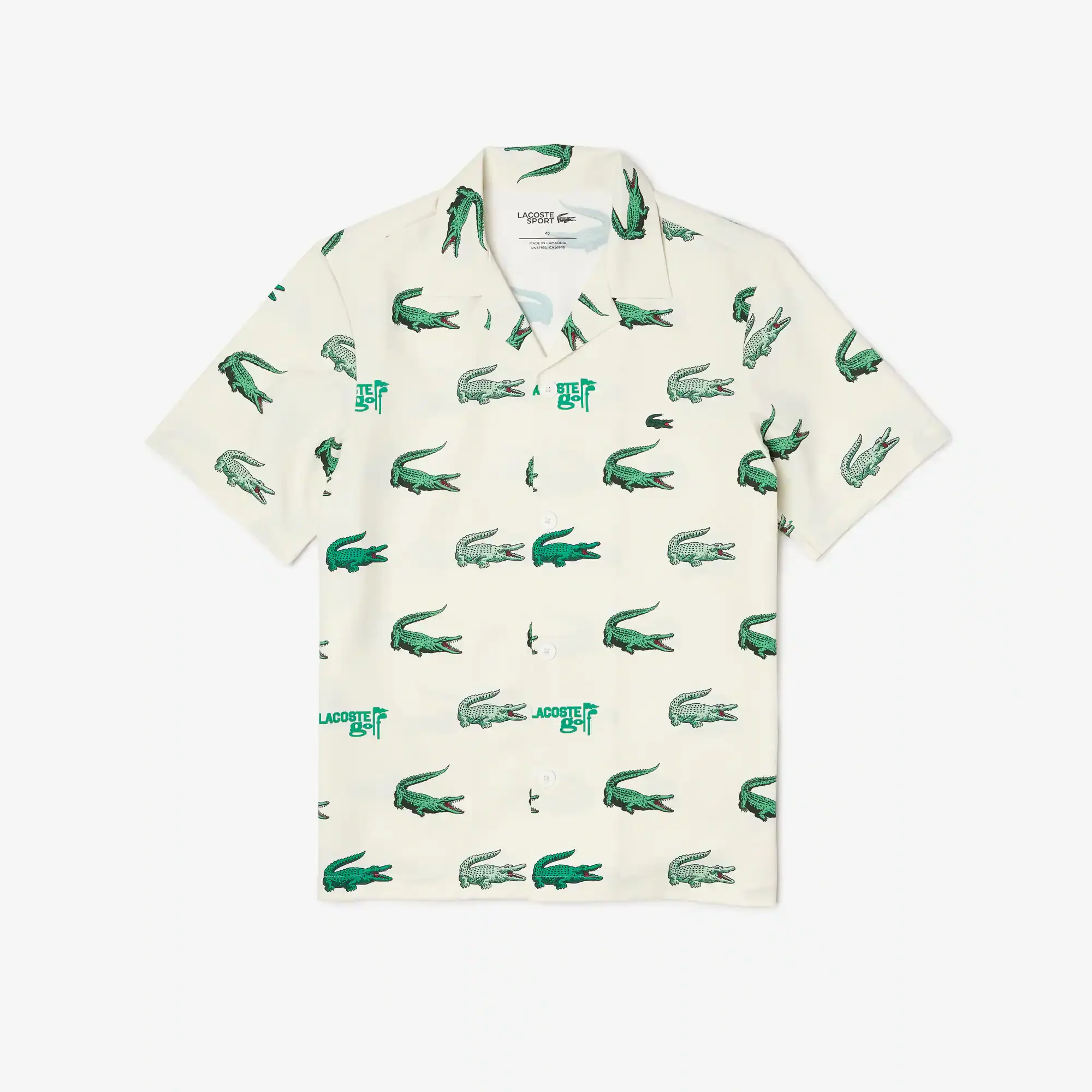 Lacoste Men’s Printed Short-Sleeved Golf Shirt. 2