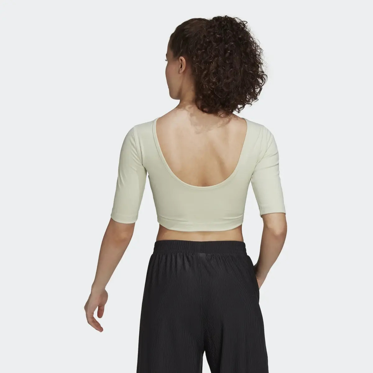 Adidas AEROREADY Studio Open-Back Top. 3