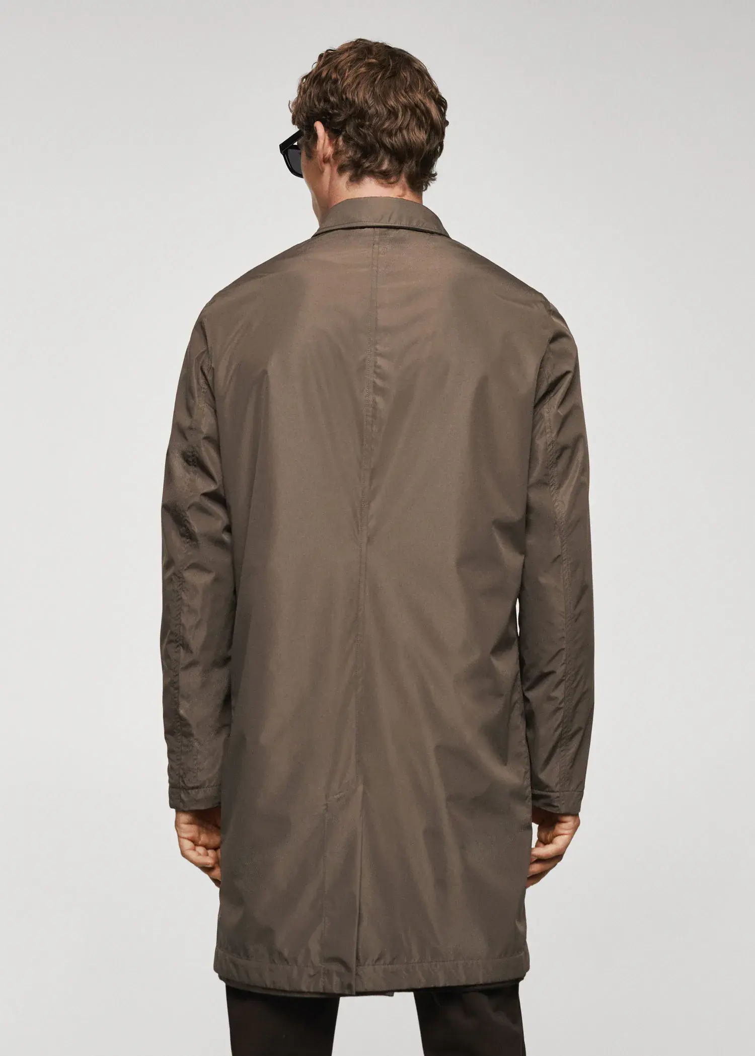 Mango Reversible recycled wool trench coat. 3