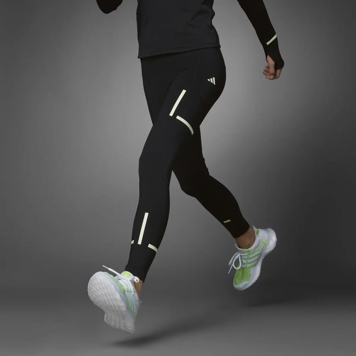 Adidas Fast Impact Reflect At Night X-City Full-Length Running Leggings. 3