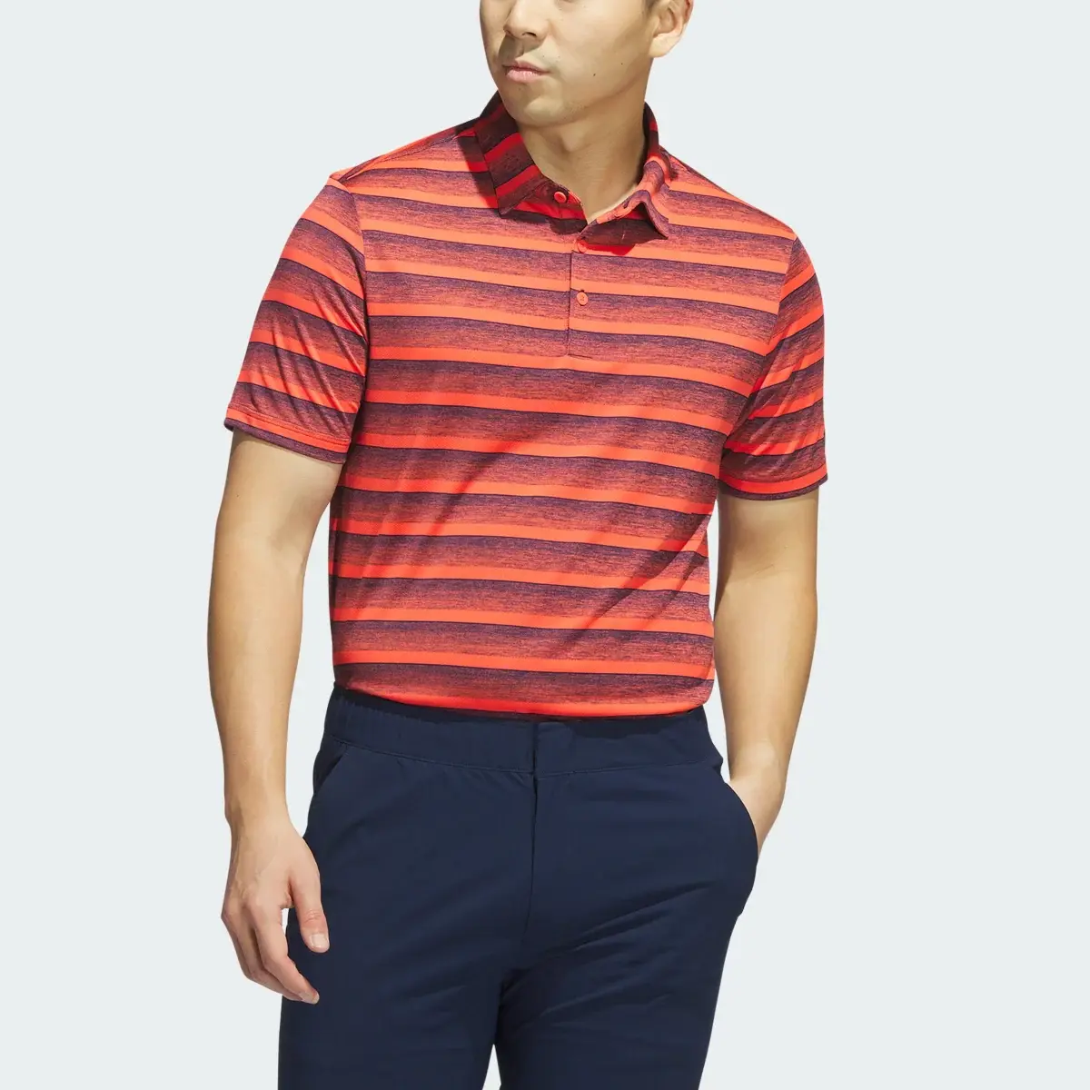 Adidas Two-Color Striped Polo Tişört. 1