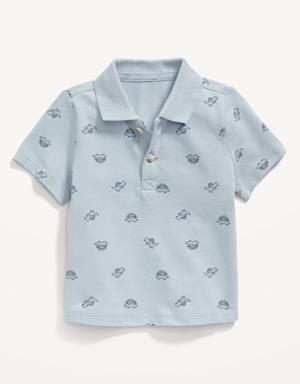 Printed Short-Sleeve Polo Shirt for Baby multi