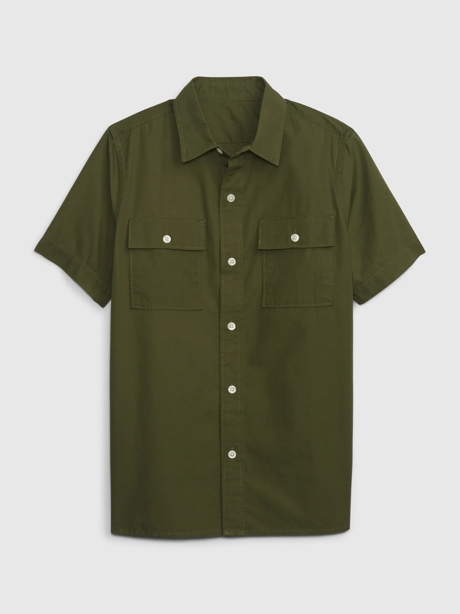 Gap Kids Utility Shirt green. 1