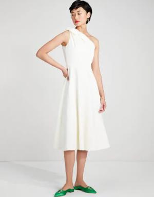 Twill One-shoulder Dress