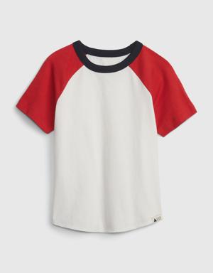 Gap Toddler 100% Organic Cotton Mix and Match Raglan T-Shirt white