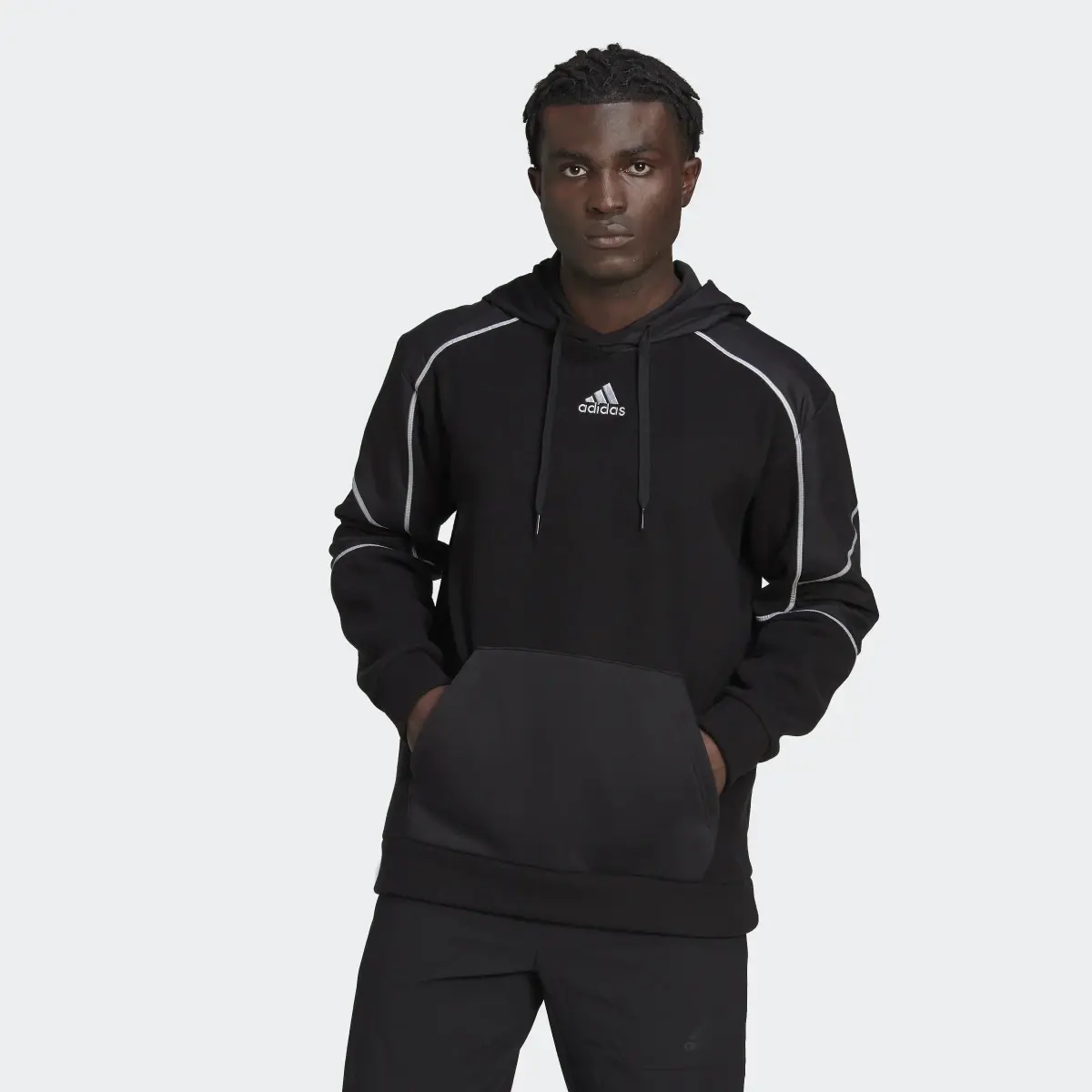 Adidas Sudadera con capucha Essentials Reflect in the Dark Polar Fleece. 2