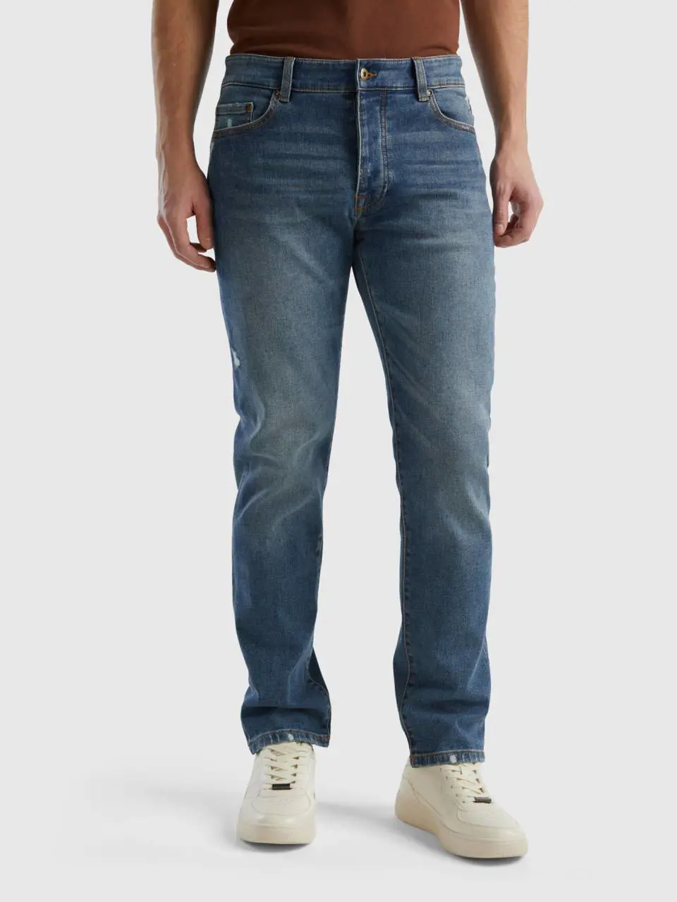 Benetton five pocket slim fit jeans. 1