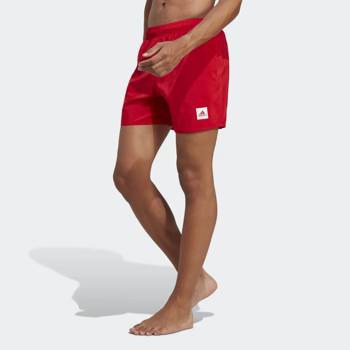 Adidas Short Length Solid Swim Shorts. 1
