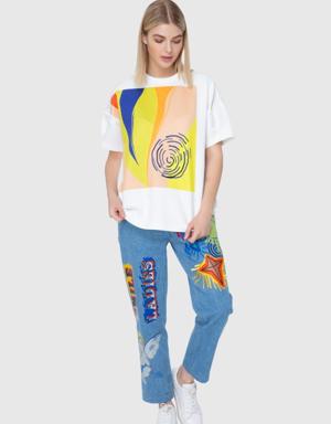 Colorful Printed Oversized T-Shirt