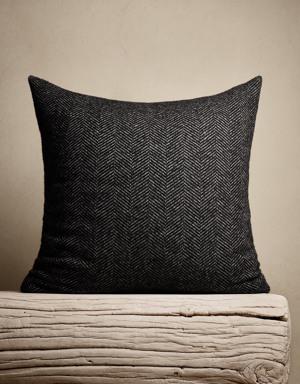Signature Herringbone Pillow gray