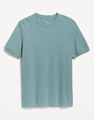 Moisture-Wicking Pique T-Shirt for Men blue