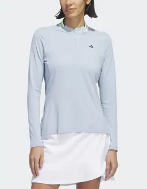 Adidas Ultimate365 Tour Long Sleeve Mock Polo Shirt